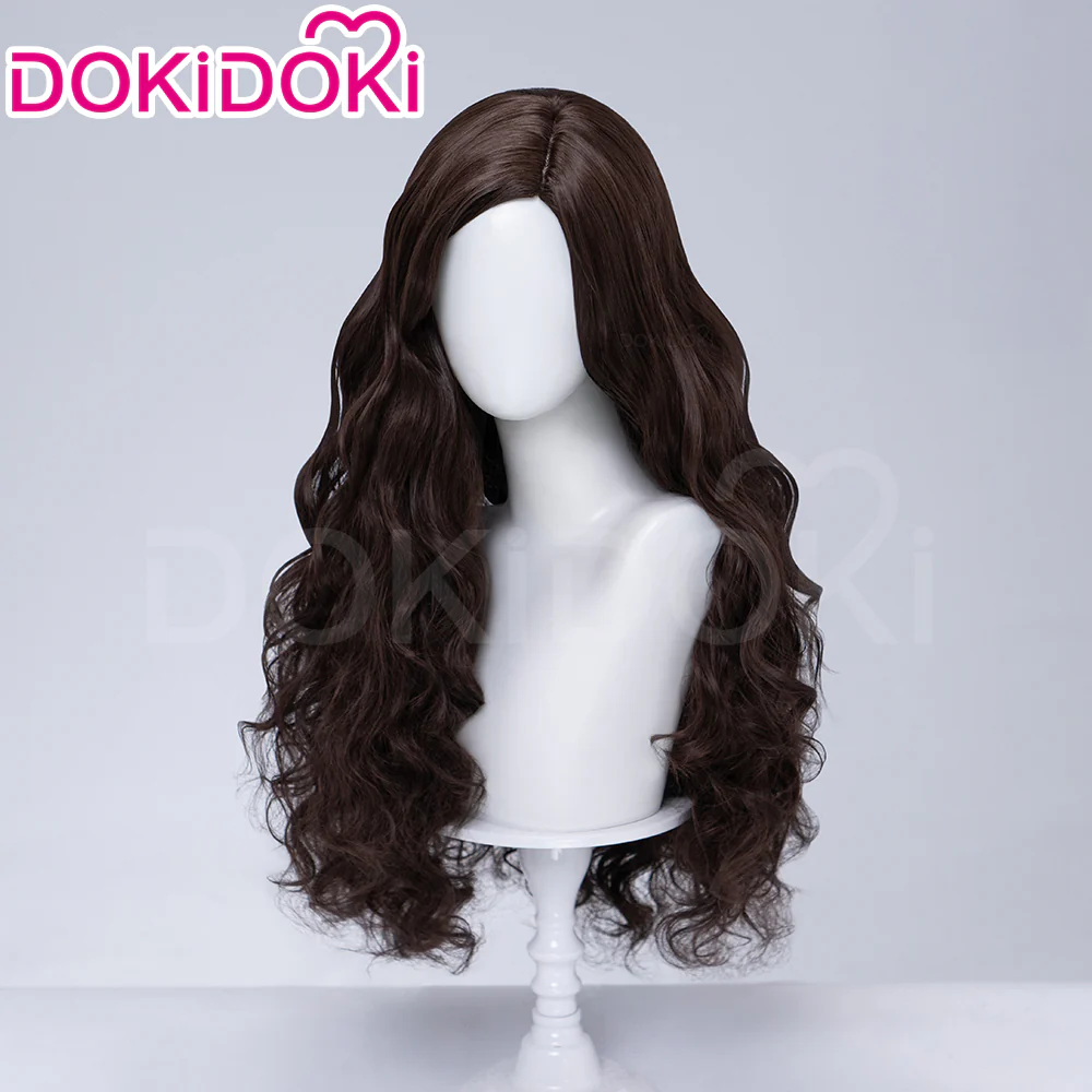 【Front Lace】DokiDoki Movie Cosplay Women Wig Long Cuely Black Hair Braid - Image 7