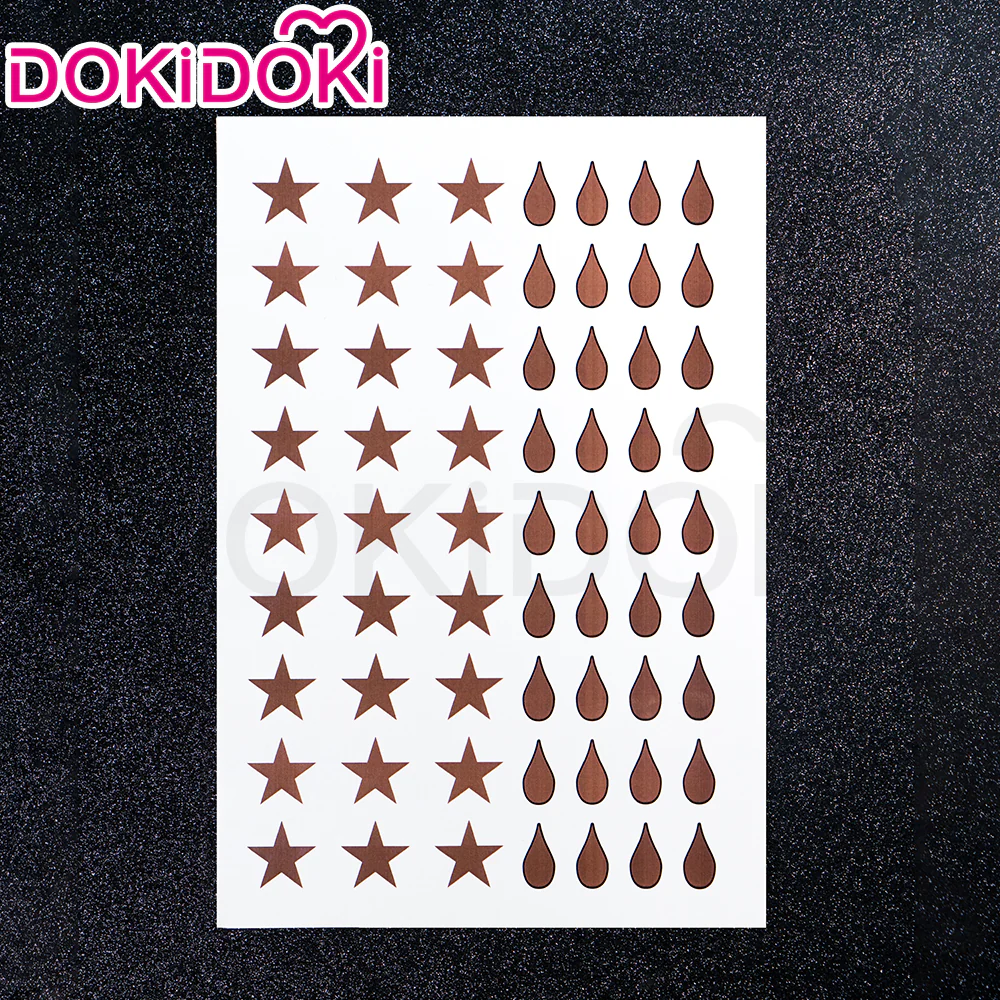 【Official Art Color Ver Ready For Ship】DokiDoki Game Genshin Impact Cosplay Fontaine  Lynette Wig Silver Cute Green Hight Hair/ Wefts/Tattoo Sticker - Image 13