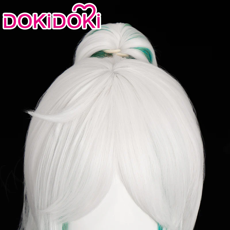 【Tie Hair Ver Ready For Ship】DokiDoki Anime Cosplay Wig Horn Long Curly Gradient - Image 6