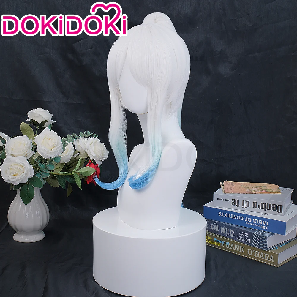 【Tie Hair Ver Ready For Ship】DokiDoki Anime Cosplay Wig Horn Long Curly Gradient - Image 9