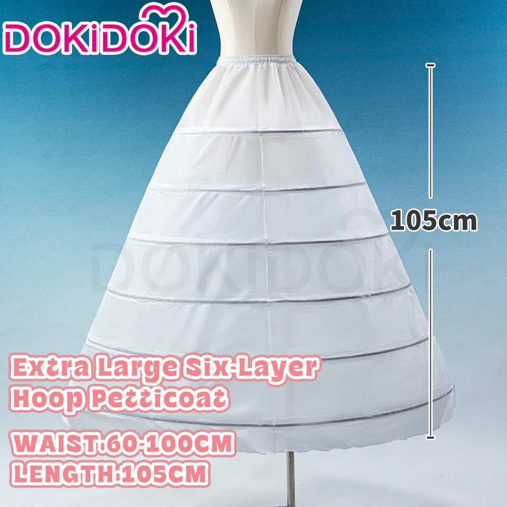 【Hoop Skirt Petticoat】【In Stock】DokiDoki Black / White Bustle Underskirt Cage Hoop Skirt Petticoat Disc Hoop Skirt Petticoat Extra Large Wedding Hoop Cosplay Lolita Dress - Image 26