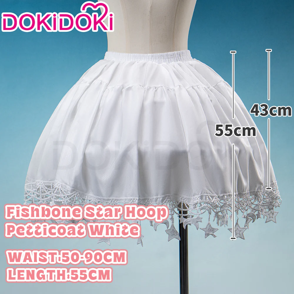 【Hoop Skirt Petticoat】【In Stock】DokiDoki Black / White Bustle Underskirt Cage Hoop Skirt Petticoat Disc Hoop Skirt Petticoat Extra Large Wedding Hoop Cosplay Lolita Dress - Image 4