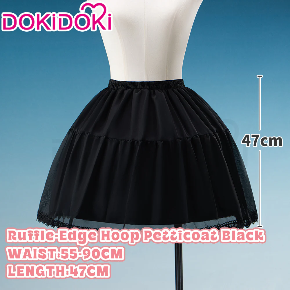 【Hoop Skirt Petticoat】【In Stock】DokiDoki Black / White Bustle Underskirt Cage Hoop Skirt Petticoat Disc Hoop Skirt Petticoat Extra Large Wedding Hoop Cosplay Lolita Dress - Image 9