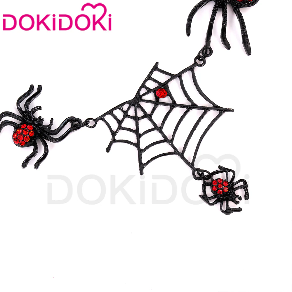 【In Stock】DokiDoki Cosplay Halloween Prop Spider Necklace / Earrings - Image 4