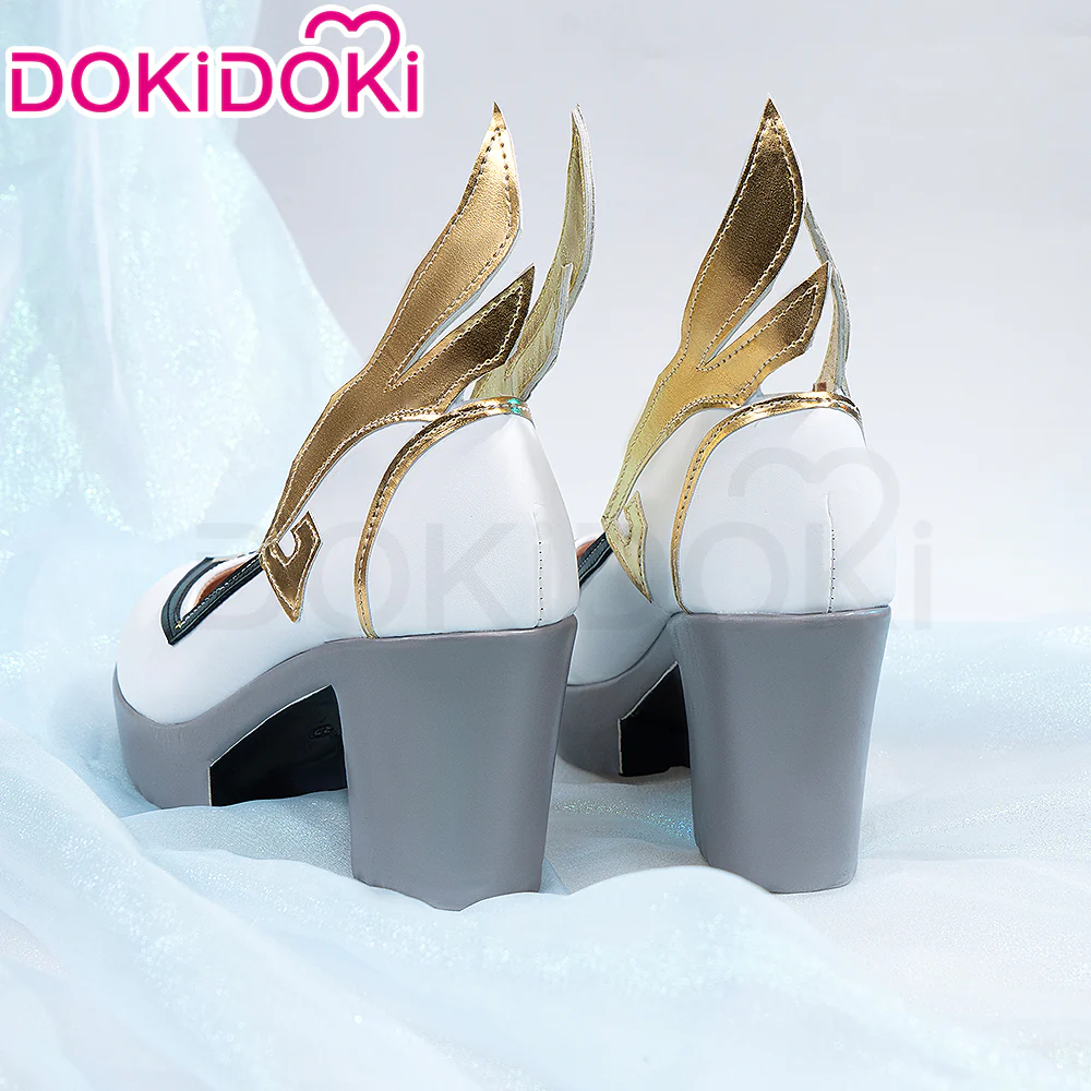 【In Stock】 DokiDoki Game Genshin Cosplay Ganyu Shoes - Image 2