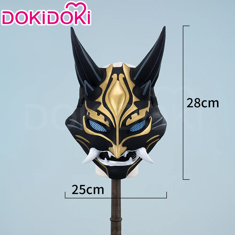 【Partially Ready For Ship】DokiDoki Game Genshin Impact Cosplay Xiao Mask PVC Resin - Image 3