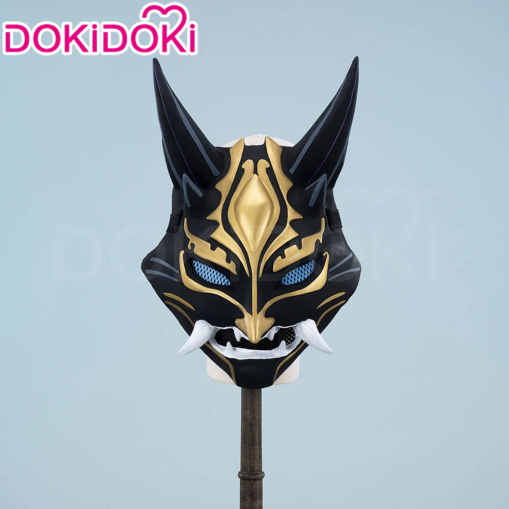 【Partially Ready For Ship】DokiDoki Game Genshin Impact Cosplay Xiao Mask PVC Resin - Image 4