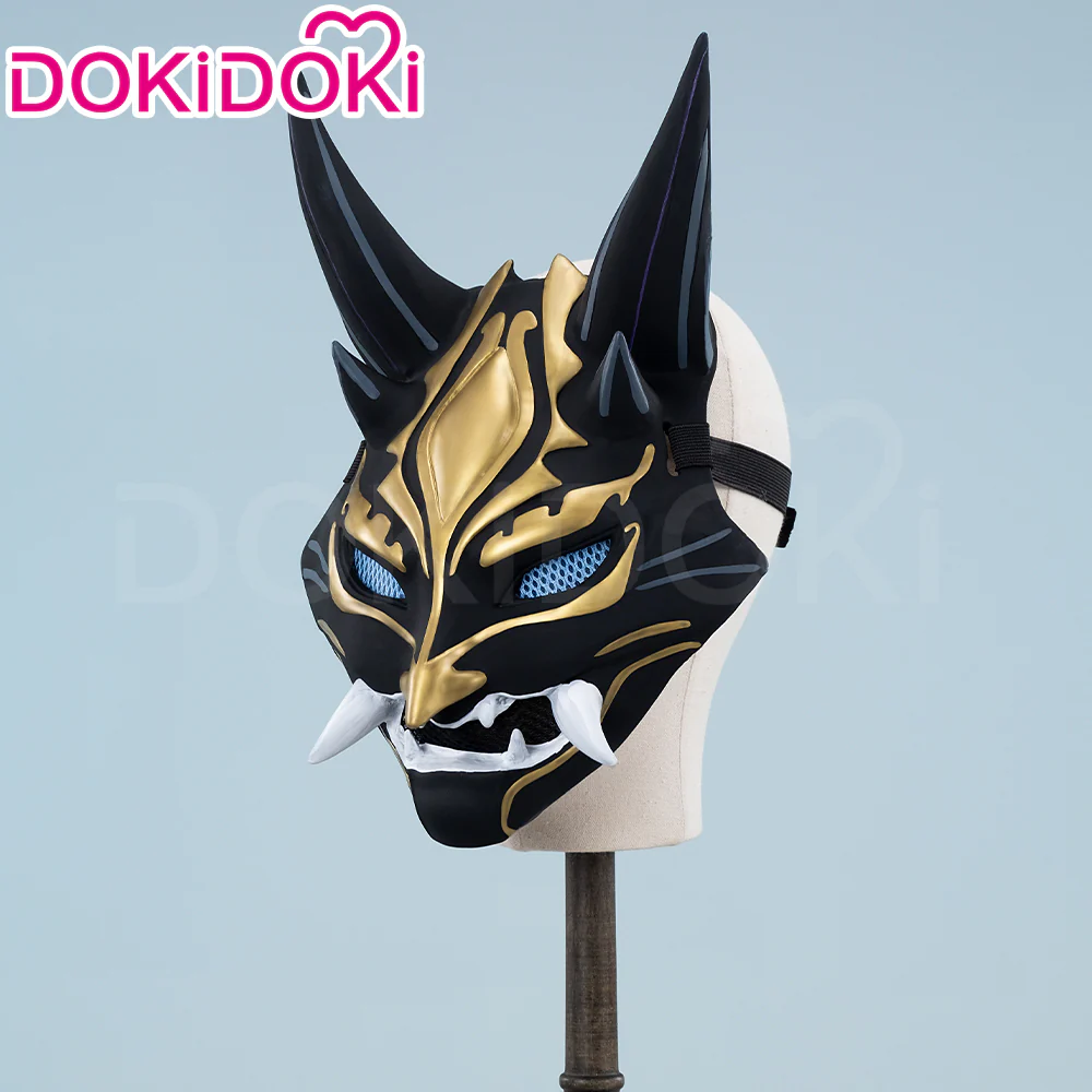 【Partially Ready For Ship】DokiDoki Game Genshin Impact Cosplay Xiao Mask PVC Resin - Image 5