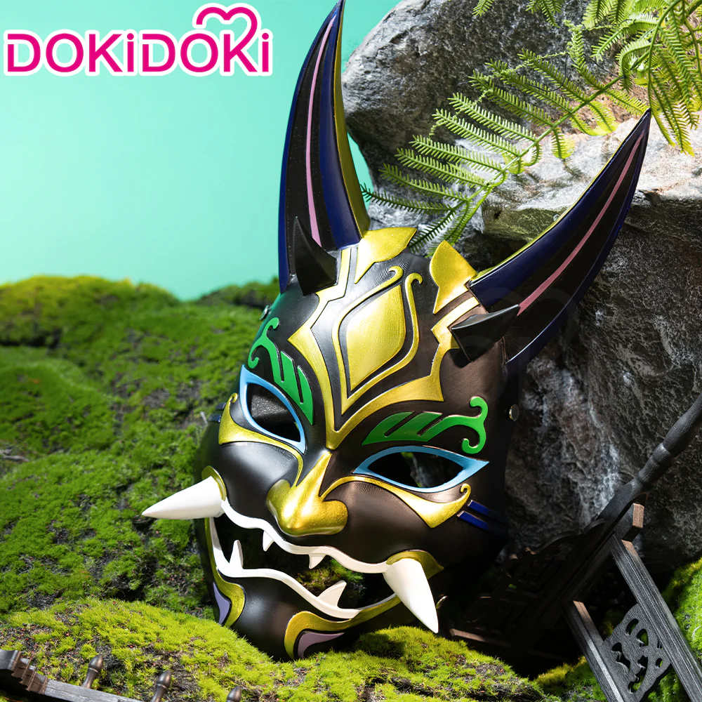 【Partially Ready For Ship】DokiDoki Game Genshin Impact Cosplay Xiao Mask PVC Resin - Image 9