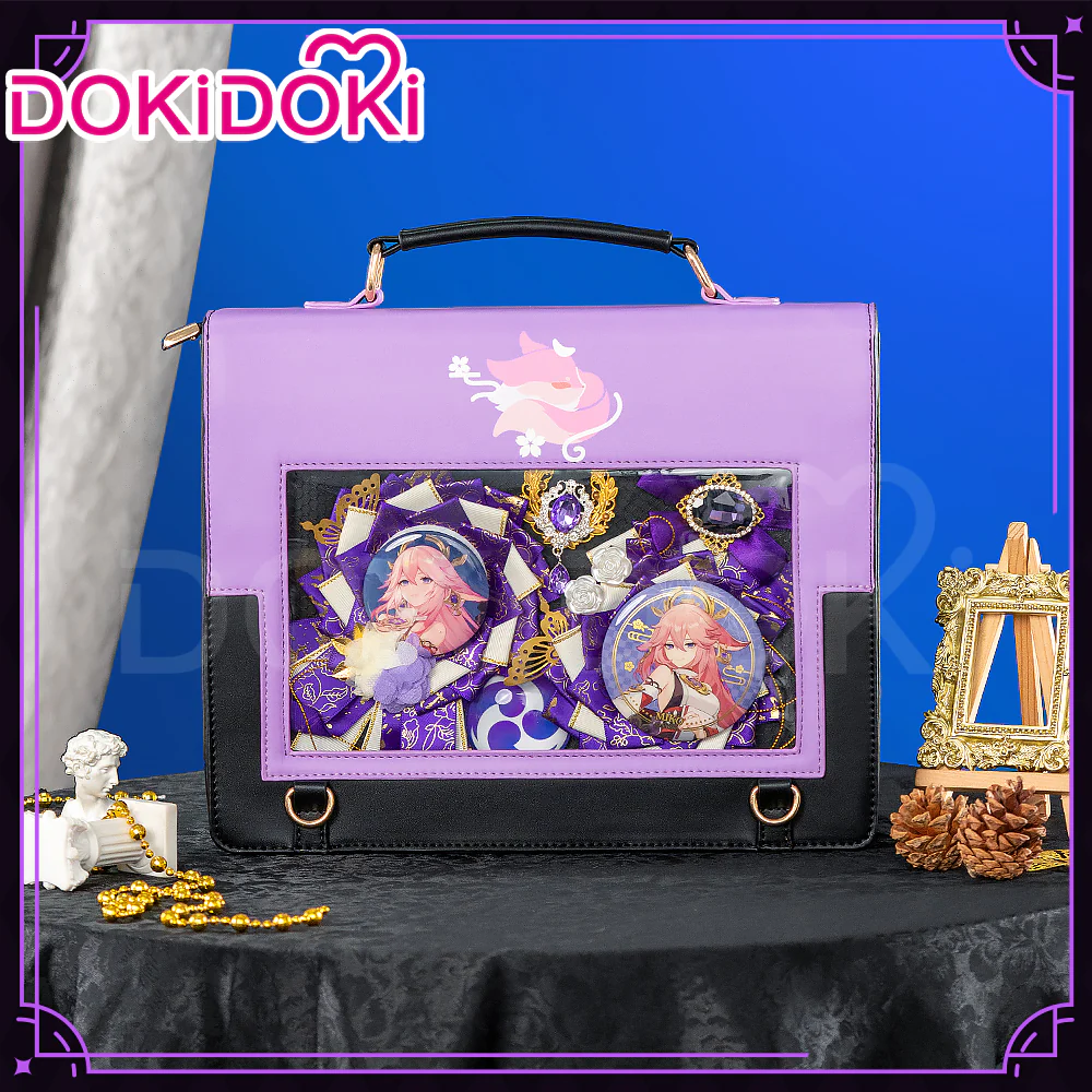 【In Stock】DokiDoki Game Genshin Impact Cosplay Yae Miko Itabag Bag Ita Bag / Badge Holder - Image 2