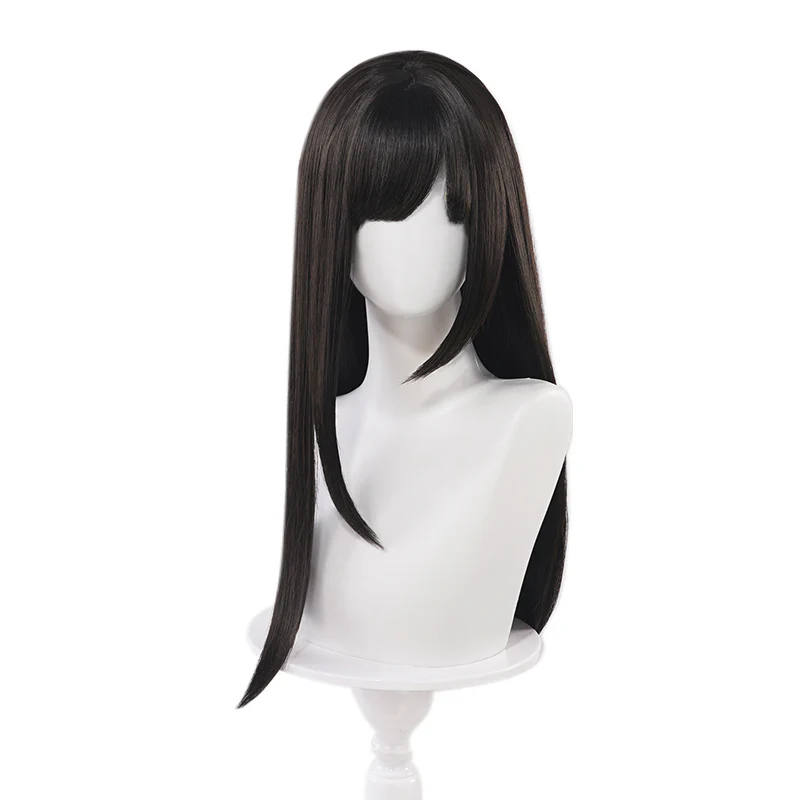 【Partially Ready For Ship】DokiDoki Game Love And Deepspace Cosplay Main Character Wig / Earrings /Ear Clips  Long Straight Pink/ Dark Green/ Black Hair MC - Image 9