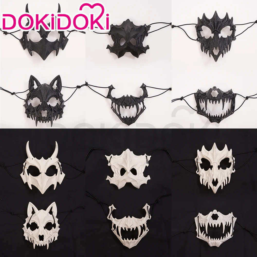 【Partially Ready For Ship】【In Stock】DokiDoki Halloween Cosplay Dragon/Tiger/Dog/Wolf Mask Prop