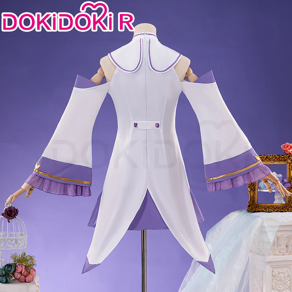 【In Stock】DokiDoki-R Anime Cosplay Costume Purple Cute Dress - Image 3