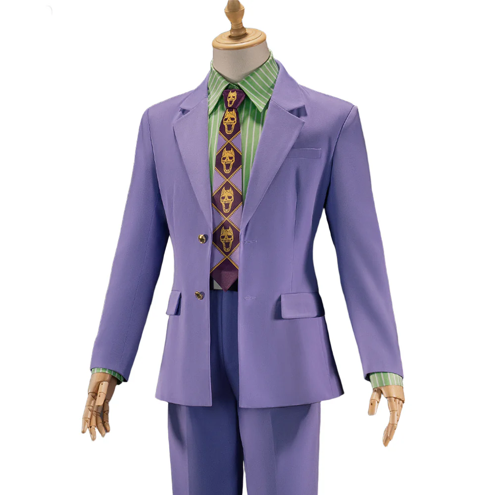 【In Stock】DokiDoki-R Anime Season 4 Cosplay Costume Anime Version Purple Green Suit - Image 6