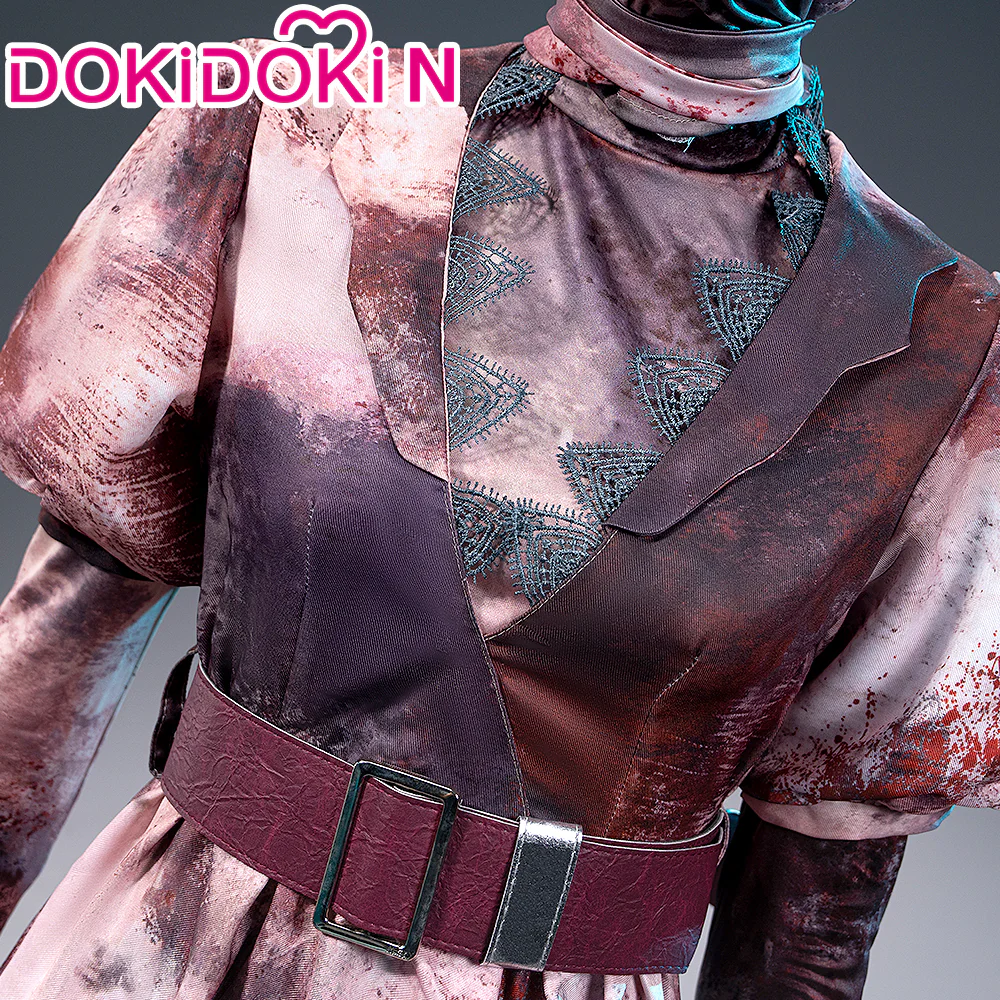 【In Stock】DokiDoki-R Cosplay Women Costume White Red Nurse Dress Halloween - Image 4