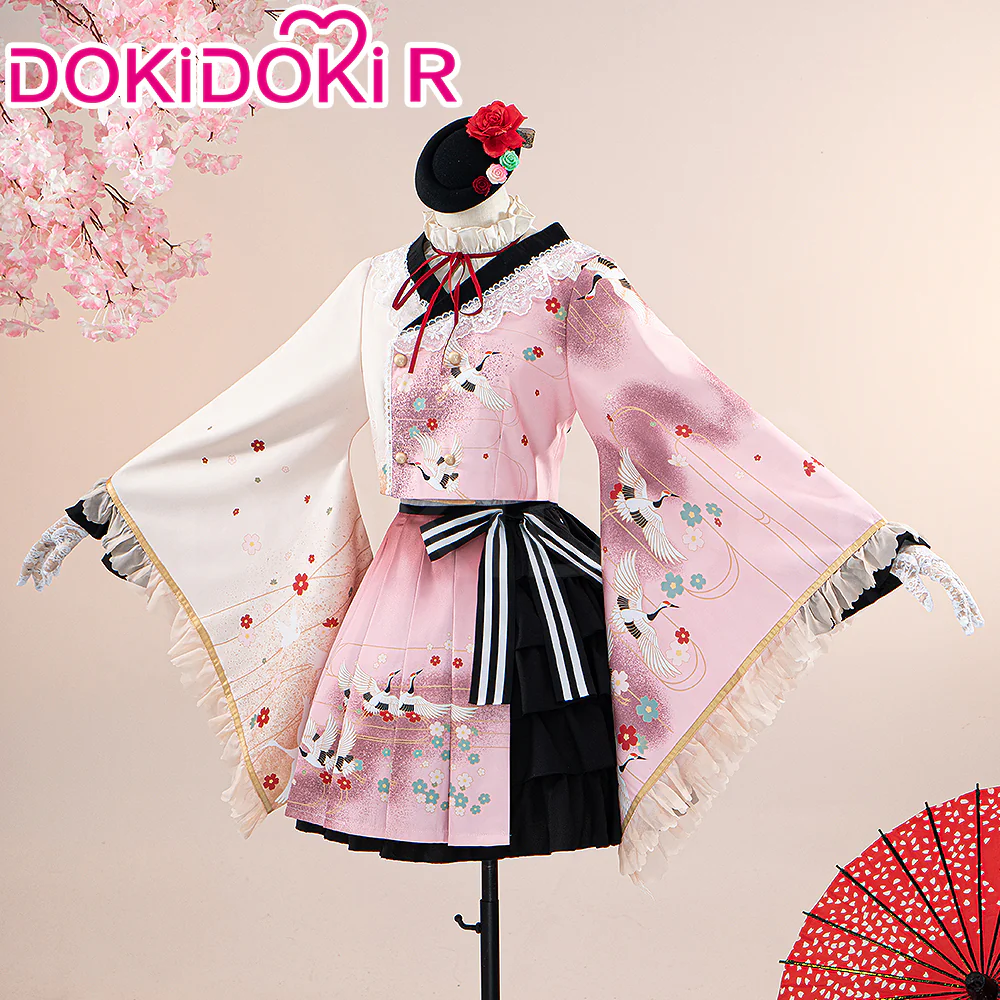 【Partially Ready For Ship】DokiDoki-R Prooject Sekaai Colorful Staage! Cosplay Akiyamaa Mizukii Lolita Cosplay Costume New Year Card - Image 2