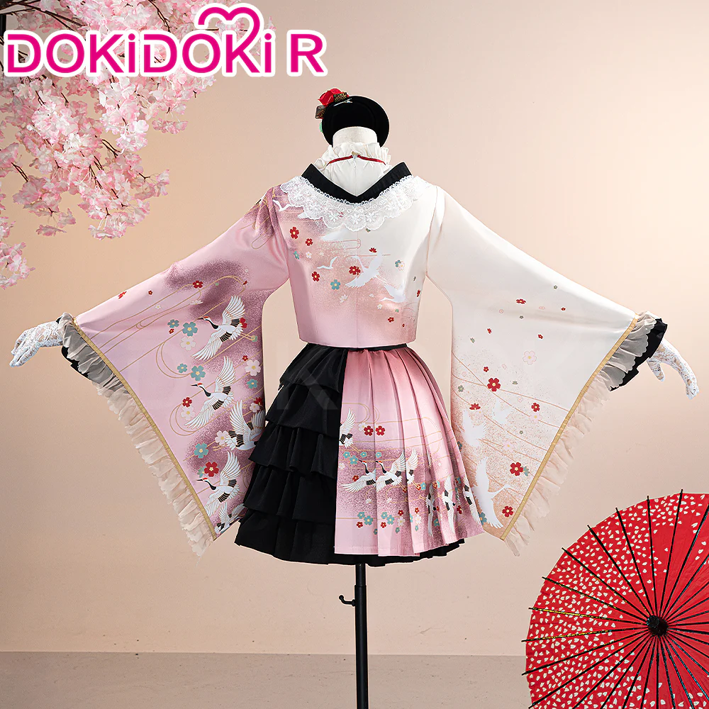 【Partially Ready For Ship】DokiDoki-R Prooject Sekaai Colorful Staage! Cosplay Akiyamaa Mizukii Lolita Cosplay Costume New Year Card - Image 3