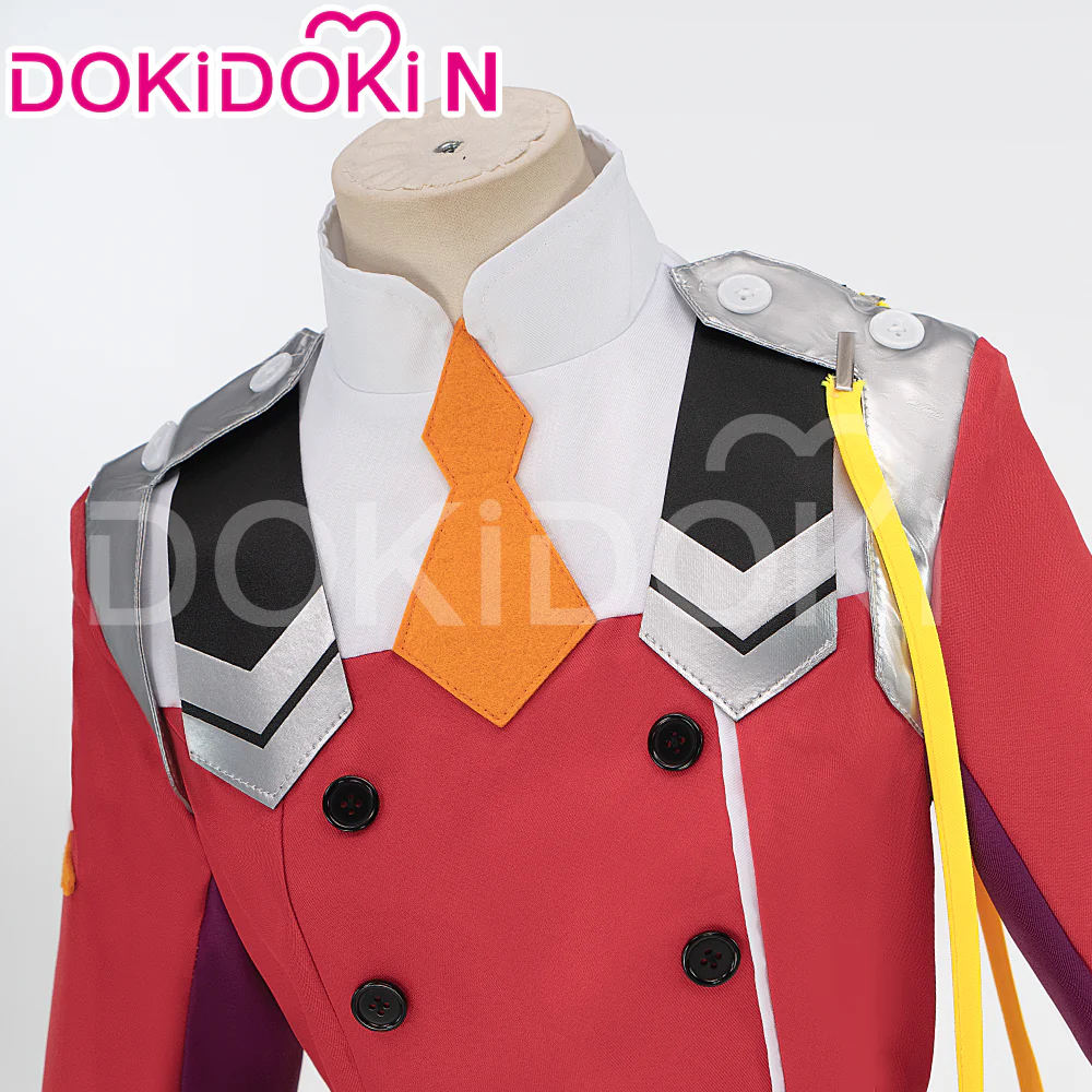 【In Stock】【Size S-2XL】DokiDoki-N Anime Code 002 Cosplay Costume Red Uniform - Image 4