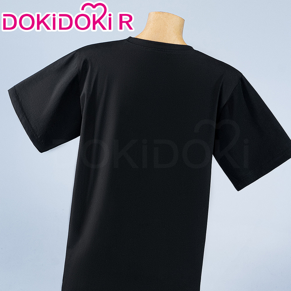 【In Stock】【Size S-2XL】Dokidoki-R Anime Bocchi The Rock! Cosplay Kessoku Band Costume Black T-Shirt Grey Skirt Gotoh Hitori / Yamada Ryo / Ijichi Nijika / Kita Ikuyo - Image 5