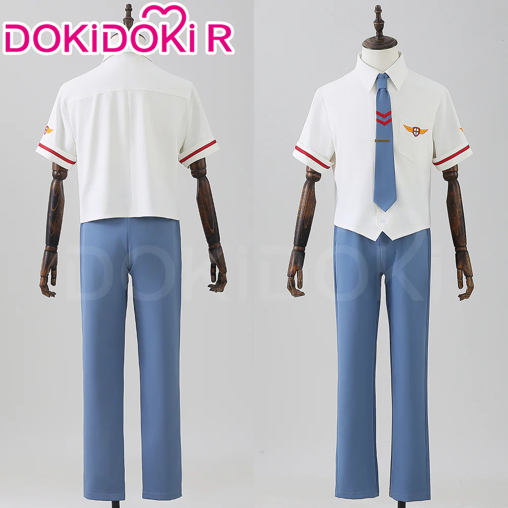 【In Stock】【Size XS-2XL】DokiDoki-R Anime Cardcaptor Sakura Cosplay Sakura Avalon / Syaoran Li Summer School Uniform Costume - Image 8
