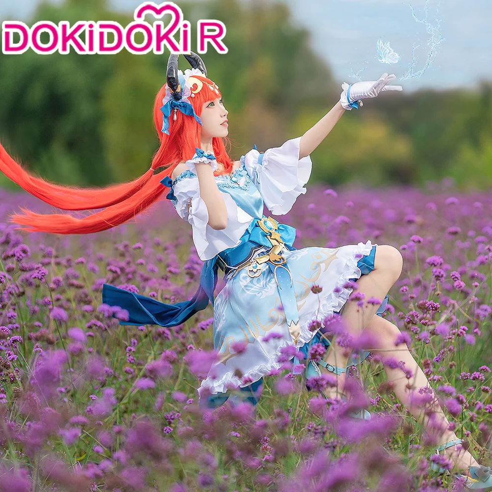 【Partially Ready For Ship】【Size S-2XL】DokiDoki-R Game Genshin Impact × GiGO Cosplay Nilou Costume / Shoes Sumeru - Image 5