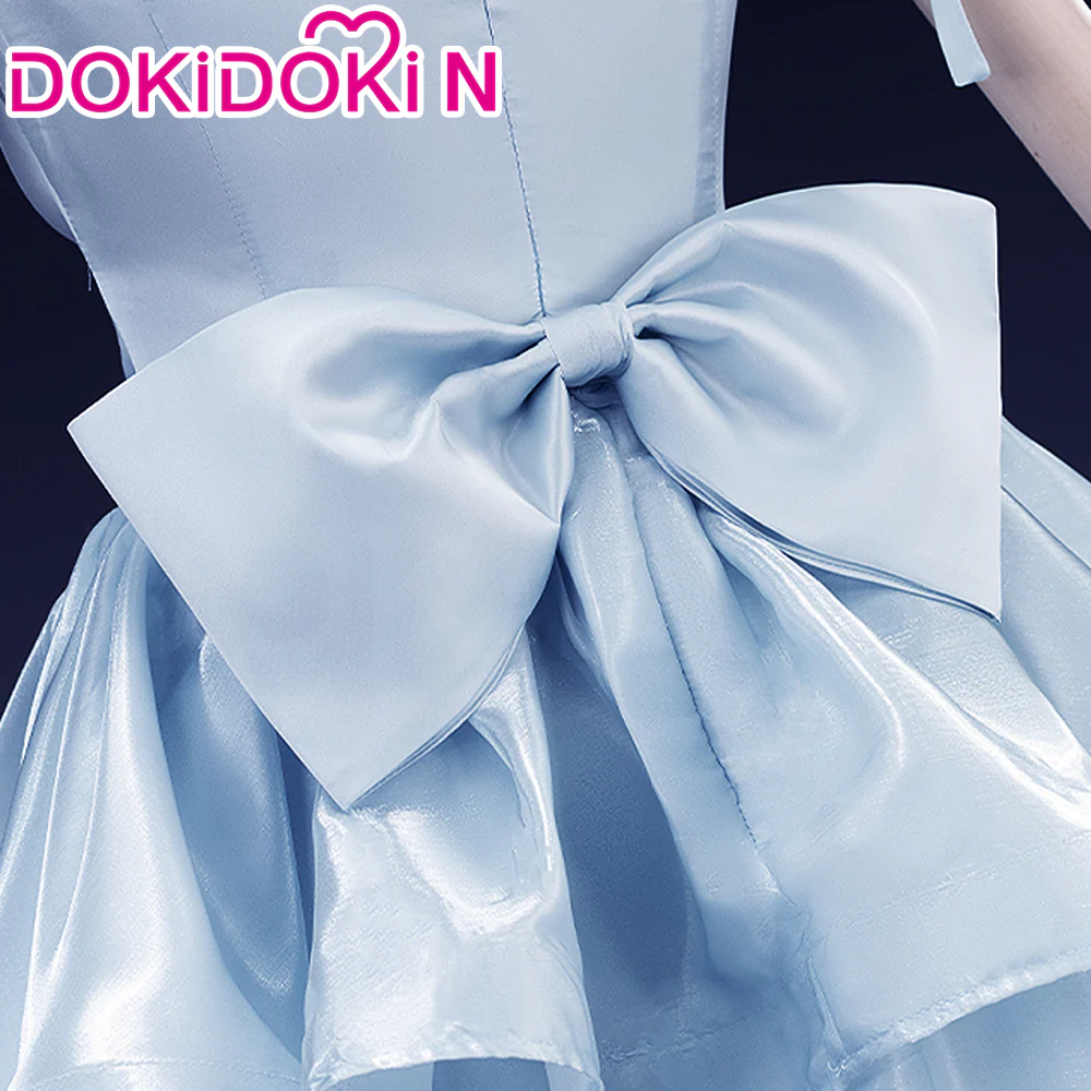 【In Stock】【Size XS-3XL】DokiDoki-N Anime Cosplay Wedding Dress Costume Blue Dress - Image 3