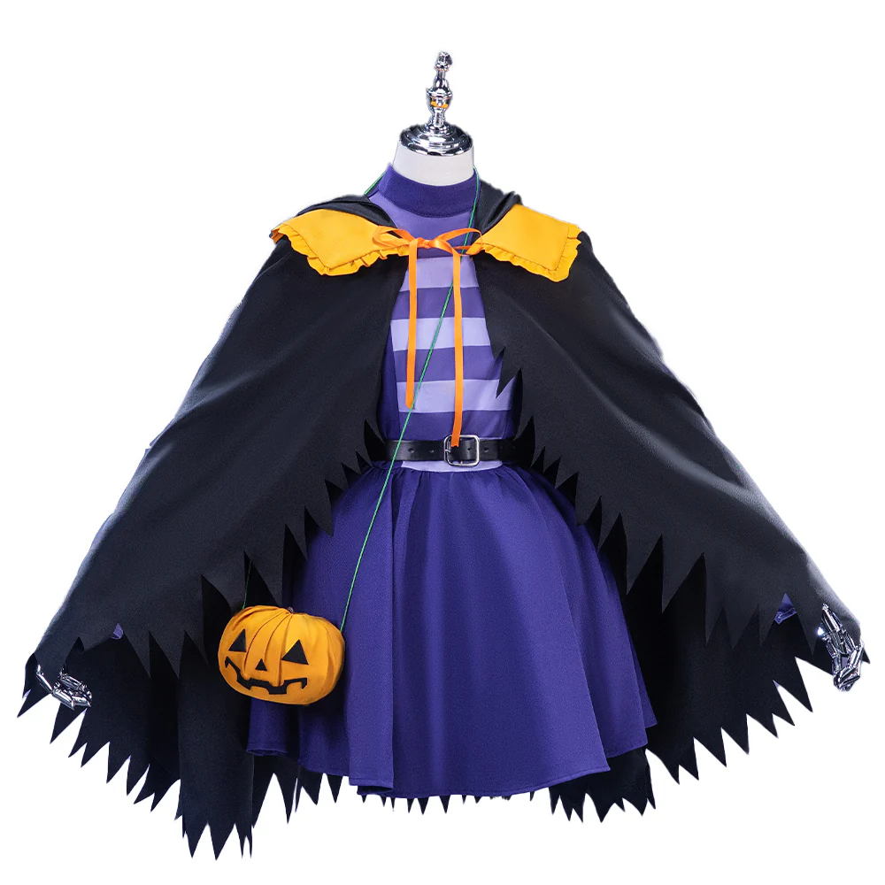 【In Stock】【Size XS-3XL】DokiDoki-N Anime Costume Black Purple Halloween Cute With Hat - Image 5