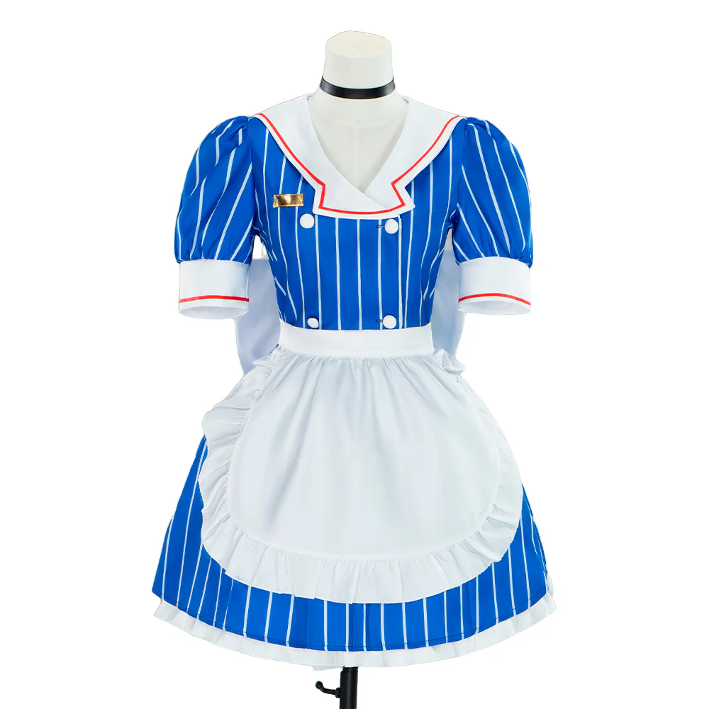 【In Stock】【Size XS-3XL】DokiDoki-N Cosplay Costume Mesmerizer Blue Dress - Image 5