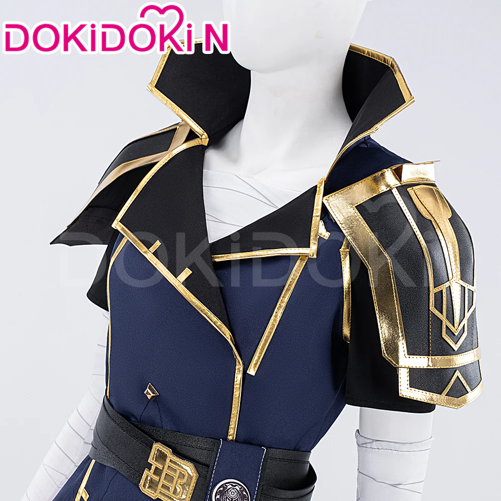 【Ready For Ship】【Last Batch】【Size XS-3XL】DokiDoki-N Game Cosplay Cosplay Costume Bule White - Image 4