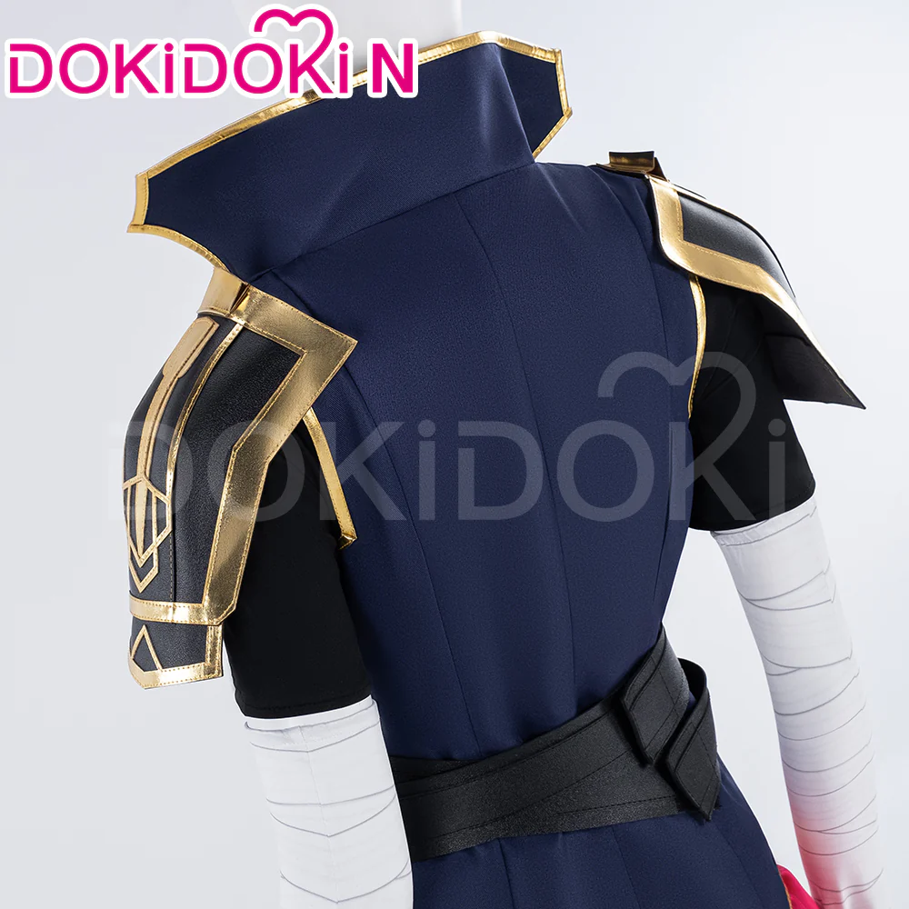 【Ready For Ship】【Last Batch】【Size XS-3XL】DokiDoki-N Game Cosplay Cosplay Costume Bule White - Image 5