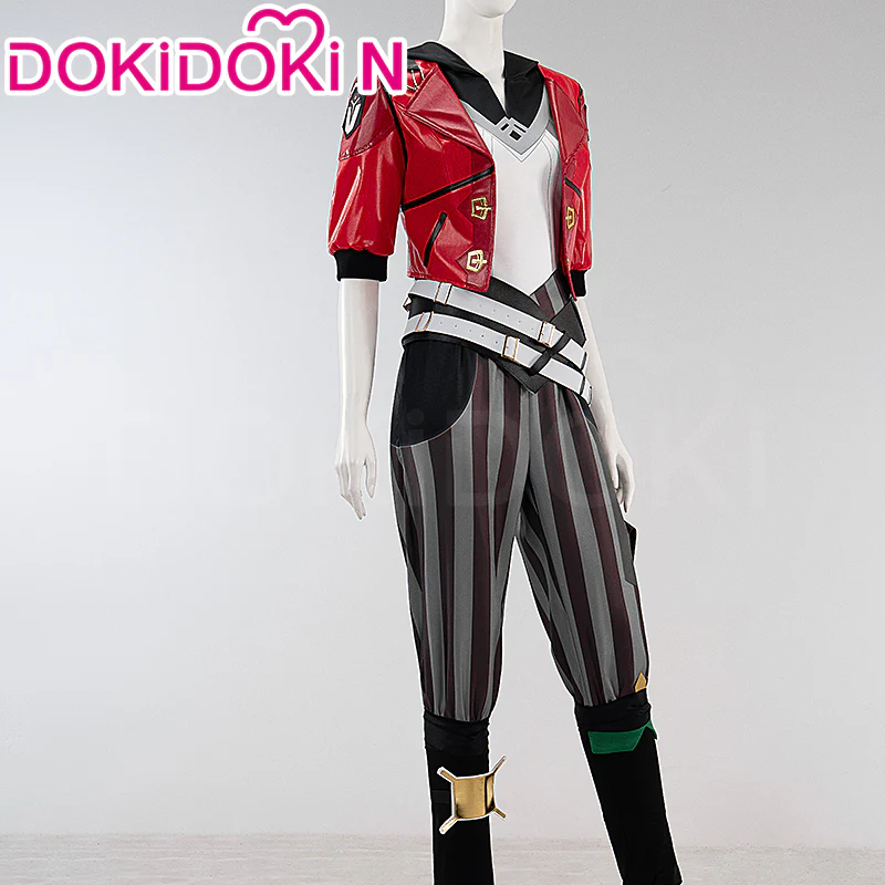 【IN STOCK】【Size XS-3XL】DokiDoki-N Anime Cosplay Costume Red Jacket - Image 2