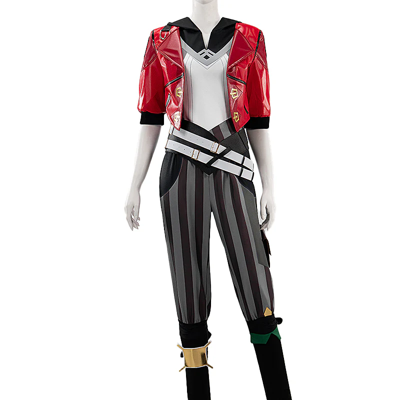 【IN STOCK】【Size XS-3XL】DokiDoki-N Anime Cosplay Costume Red Jacket - Image 5
