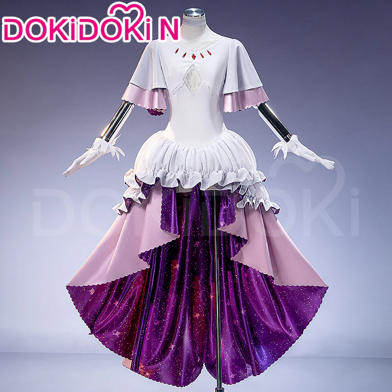 【In Stock】【Size XS-3XL】DokiDoki-N Anime Cosplay Ultimate Costume Pink White Purple Trailing Dress