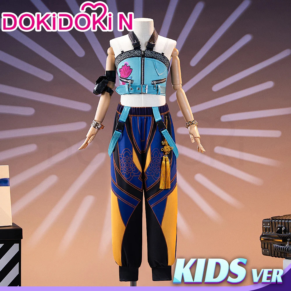 【Ready For Ship】【Kids Version】【Height Fits 110-150cm】【Last Batch】DokiDoki-N Movie Anime KPOP KILLER Cosplay Costume YELLOW SERIES - Image 2