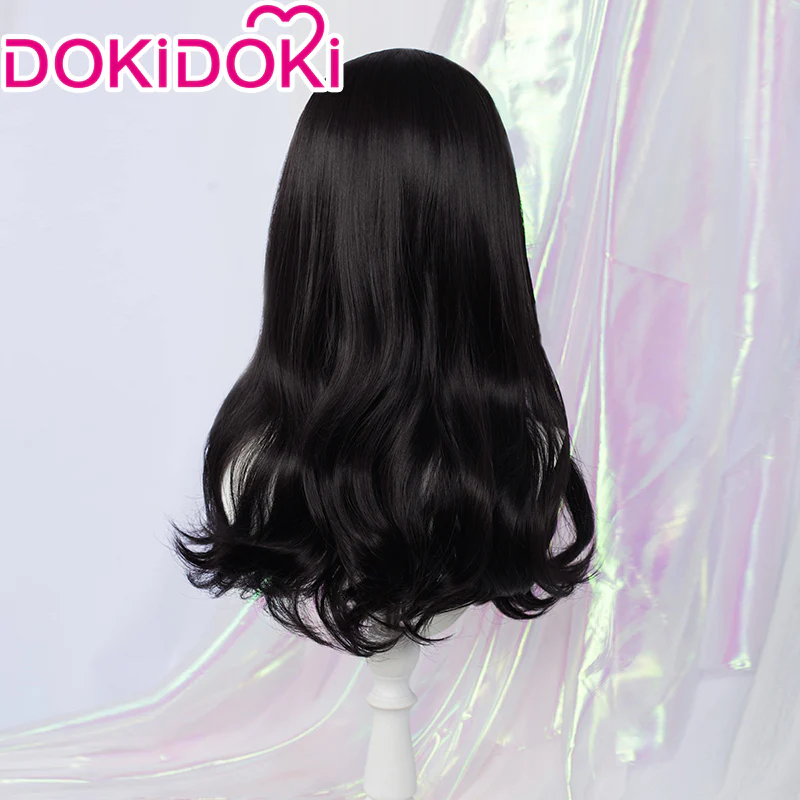 【Ready For Ship】DokiDoki Anime Cosplay Wig Black Long Curly Hair - Image 2