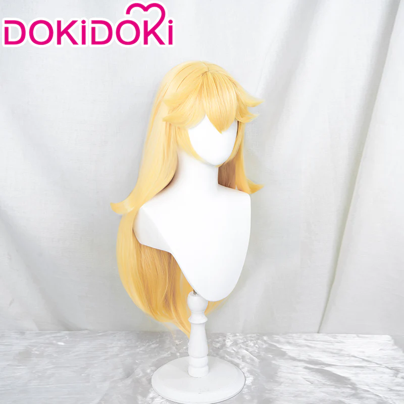 【Ready For Ship】DokiDoki Movie Cosplay Wig Long Golden Hair - Image 2