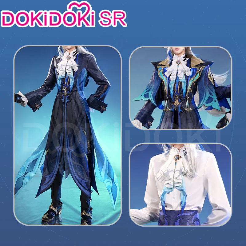 【Ready For Ship】【Size S-2XL】DokiDoki-SR Game Genshin Impact Cosplay Neuvillette Costume / Shoes Fontaine - Image 2