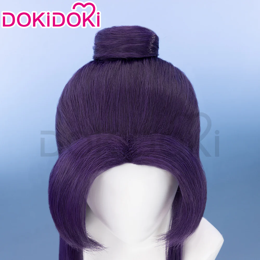 【Partially Ready For Ship】【Front Lace】DokiDoki Anime The Apothecary Diaries Cosplay Jinshi Wig Long Straight Purple Hair The Moon Fairy - Image 6