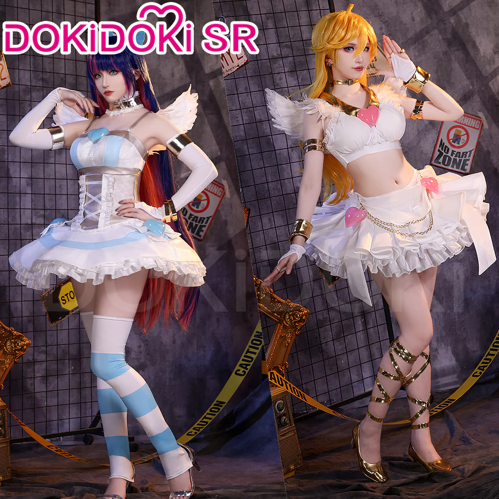【US/EU LOCAL SHIPPING 】DokiDoki-SR Anime Cosplay Pink / Blue Costume