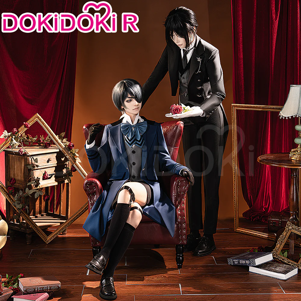 【Partially Ready For Ship】【Size S-3XL】DokiDoki-R Anime Black Butler: Emerald Witch Arc Cosplay Sebastian Michaelis Costume Emerald Witch - Image 3