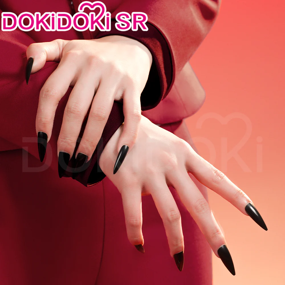 【Partially Ready For Ship】【Size S-3XL】DokiDoki-SR Anime Hell Hotel Cosplay Costume Red Suit - Image 5