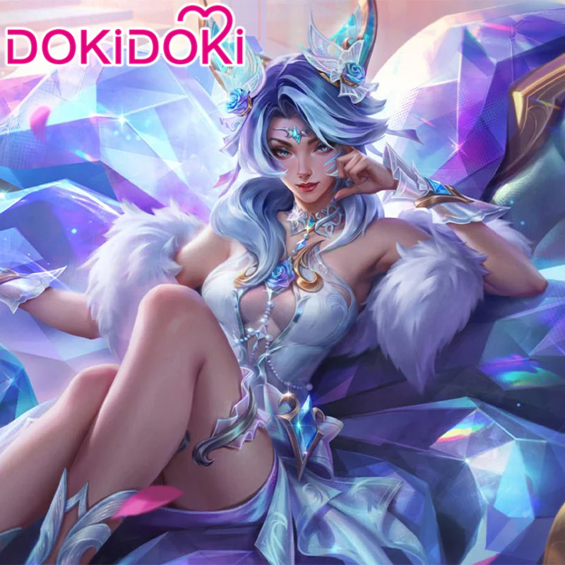 $5 Deposit =10% off Coupon DokiDoki Game Cosplay Crystal Rose Fox Costume - Image 3