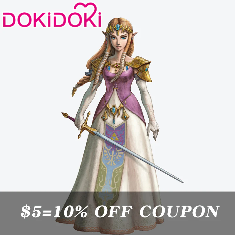 【POLL】$5 Deposit =10% OFF Coupon DokiDoki Game Cosplay Princess Costume Pink White Dress - Image 2
