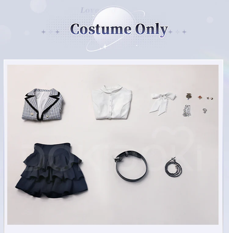 DokiDoki-SR Game Love and Deepspace Cosplay Protagonist MC Uniform Costume Heart Journey Casual Wear - Image 5