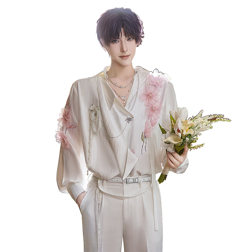 【Ready For Ship】DokiDoki-SR Game Love And Deepspace Cosplay Rafayel Costume Flowering Splendor Spring and Flowers - Image 6