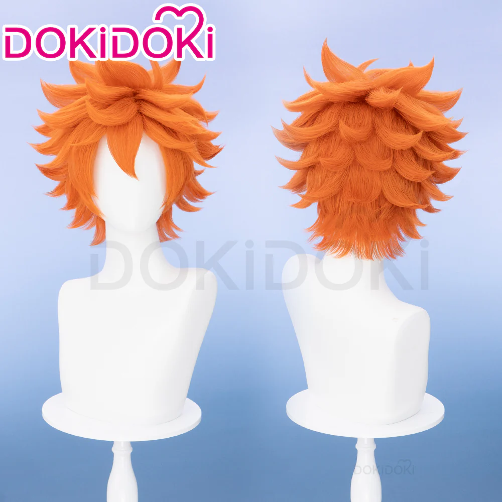 【Pre Crimped】DokiDoki Anime Cosaply Wig Orange Short