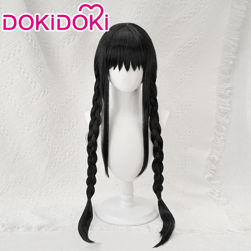 【Ready For Ship】DokiDoki Anime Cosplay Devil Women Black Long Wig / Hiarband Halloween Accessory - Image 2