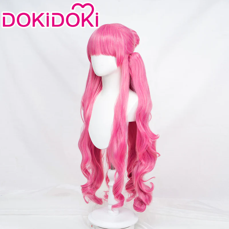 【Ready For Ship】DokiDoki Anime Cosplay Wig Long Curly Pink Hair / Crown - Image 2
