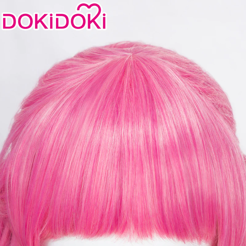 【Ready For Ship】DokiDoki Anime Cosplay Wig Long Curly Pink Hair / Crown - Image 3