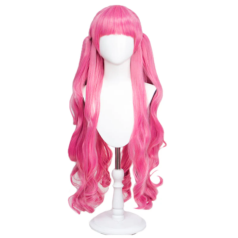 【Ready For Ship】DokiDoki Anime Cosplay Wig Long Curly Pink Hair / Crown - Image 4